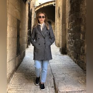 Zara Houndstooth Coat